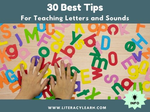 Cover photo for best tips for teaching letters and sounds.