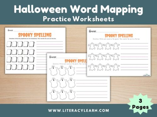 Cover photo for Halloween word mapping.