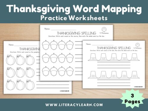 Cover photo for thanksgiving word mapping worksheet.