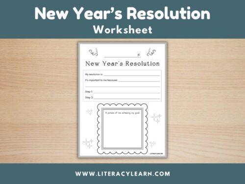 New Year's Resolution Worksheet