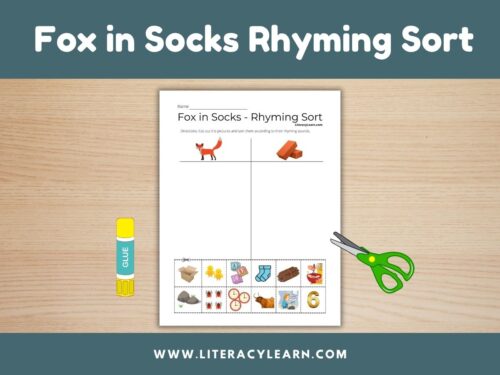 Fox in Socks Rhyming Sort