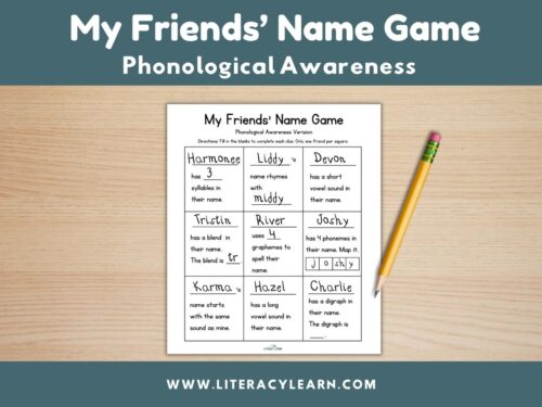 Cover photo for my friends' name game.