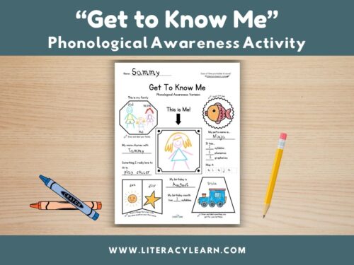 Cover photo for a get to know me activity.