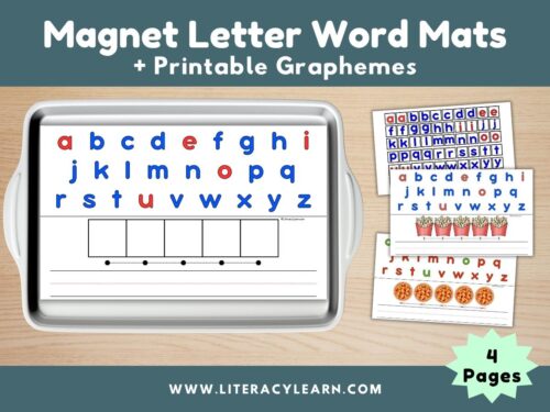 Magnet Letters Mat + Printable Graphemes