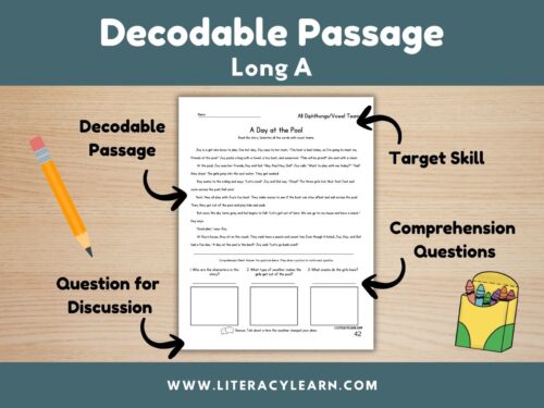 Cover showing decodable story for long a words.