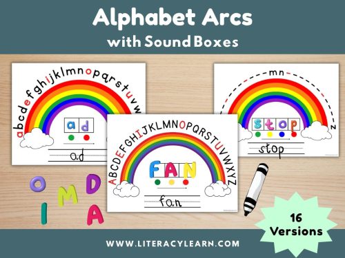 Alphabet Arcs with Elkonin Boxes