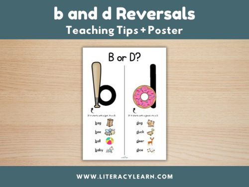 B and D Reversals: Teaching Tips + Poster