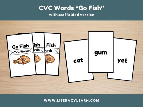 Phonics GO FISH Game: CVC Words