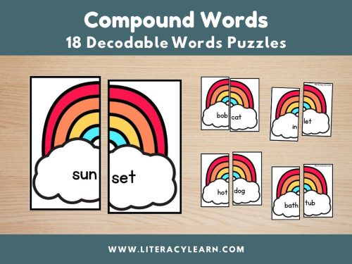 Compound Word Rainbow Puzzles