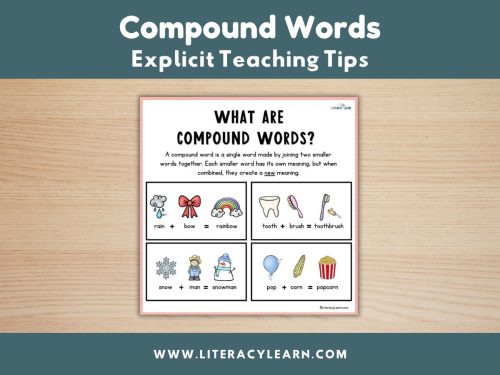 Teaching Compound Words Explicitly
