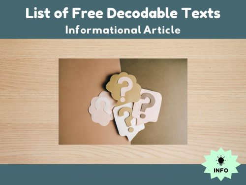 List of Free Decodable Texts