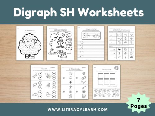 Digraph SH Worksheets