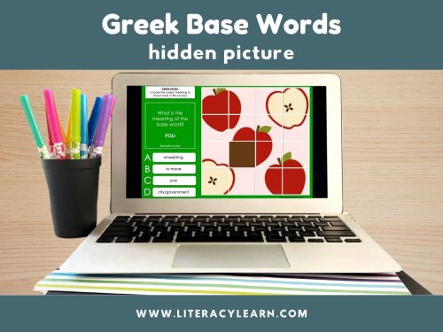 Greek Base Words Hidden Picture