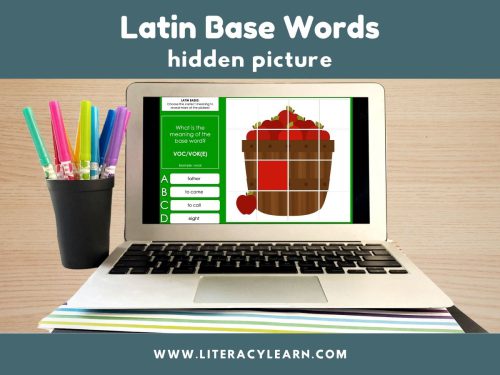 Latin Base Words Hidden Picture