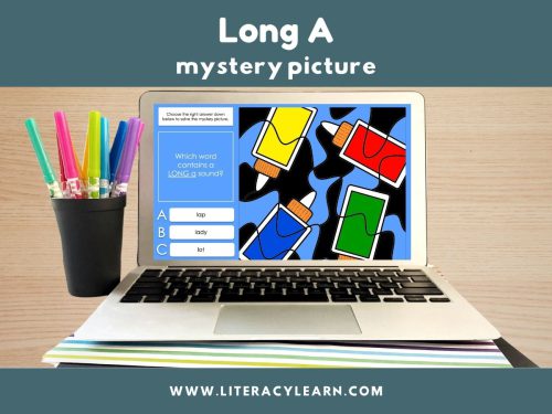 Long A Words Mystery Picture
