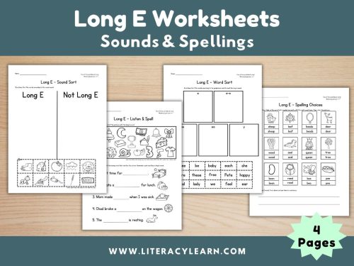 Long E Worksheets