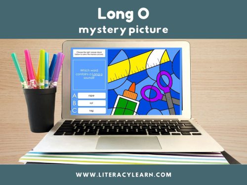 Long O Words Mystery Picture