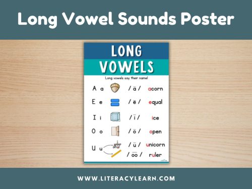 Phonics Posters: Long Vowel Sounds