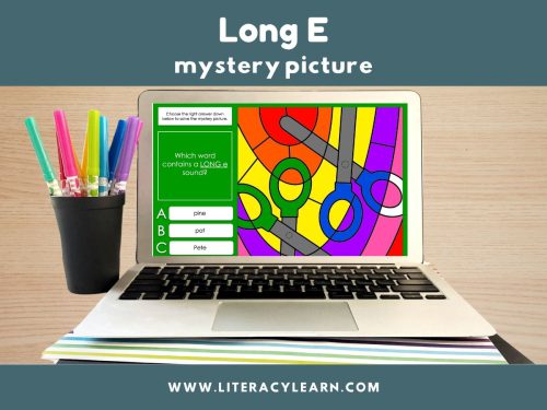 Long E Words Mystery Picture