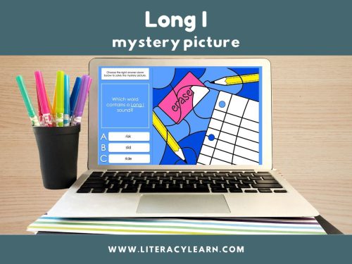 Long I Words Mystery Picture