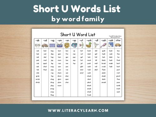 Short U Words List