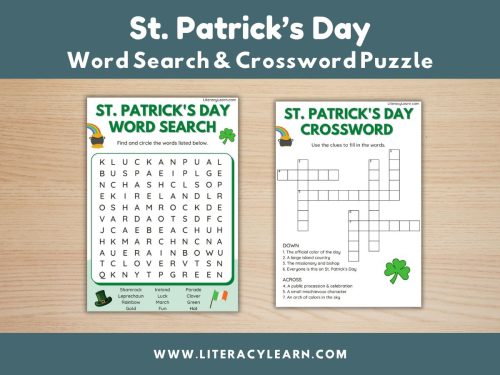 St. Patrick's Day Word Search & Crossword