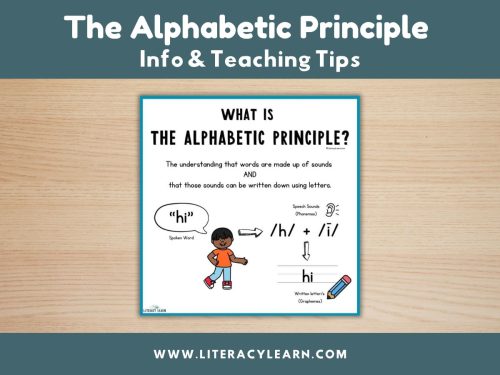 All About the Alphabetic Principle