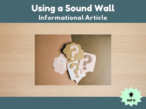 Using a Sound Wall