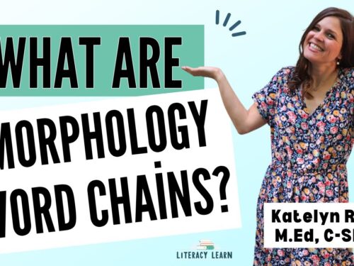 Graphic titled, "What Are Morphology Word Chains?"