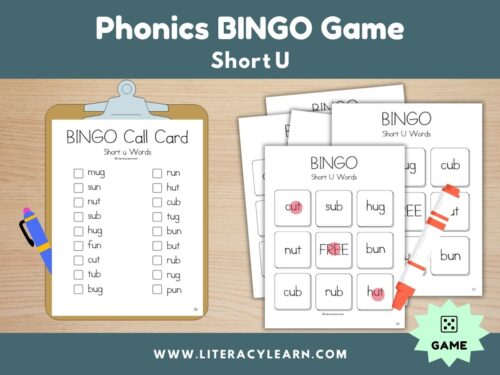 Cover photo for Short U Bingo