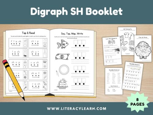 Graphic titled, "Digraph SH Booklet."