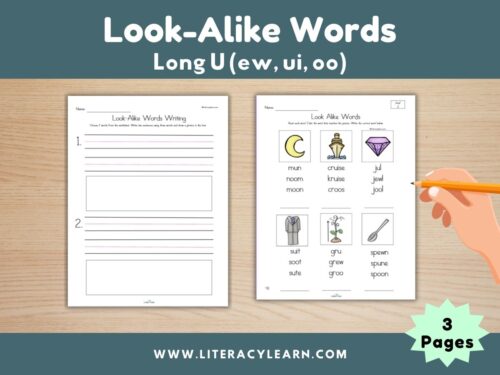 Look Alike Words: Long U