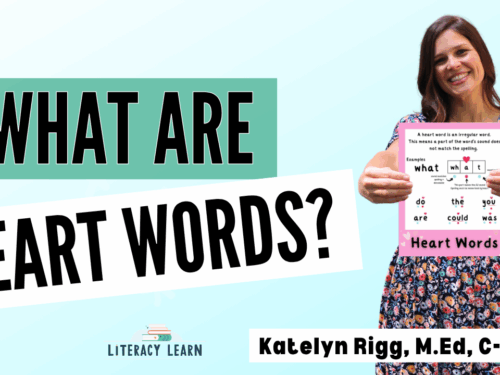 Graphic titled, "What Are Heart Words?"