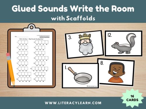 Cover graphic showing glued sounds write the room.