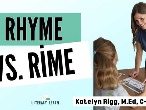 Graphic titled, "Rhyme vs. Rime."