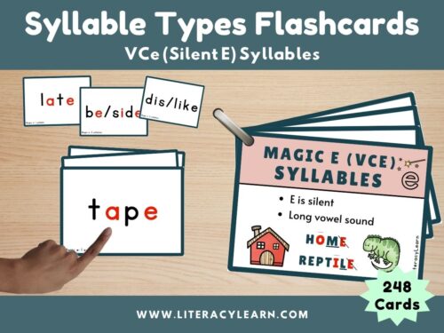 Syllable Types Flashcards: VCe (Silent E) Syllables