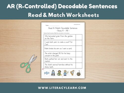 Cover image for decodable sentences for AR words.