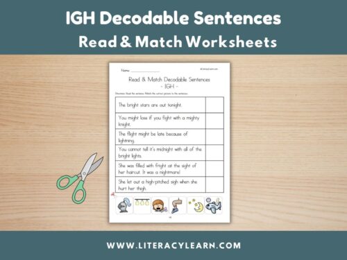 Cover image for decodable sentences for IGH words.