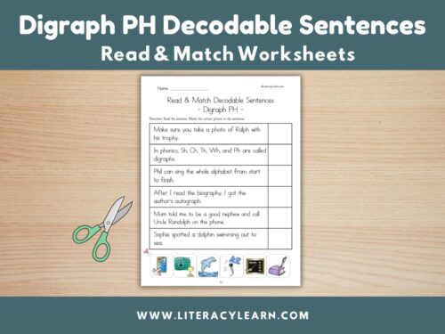 Cover image for decodable sentences for PH words.