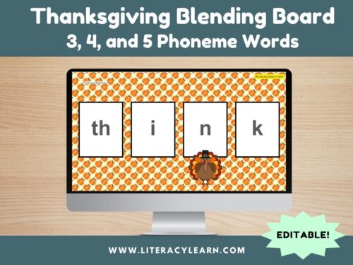 Graphic titled, "Thanksgiving Blending Board."