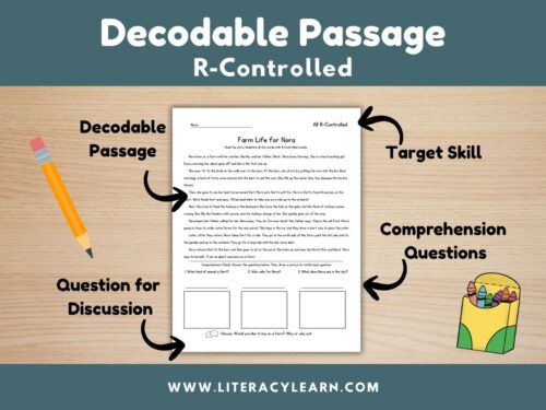 Cover for decodable story for all r-controlled words.