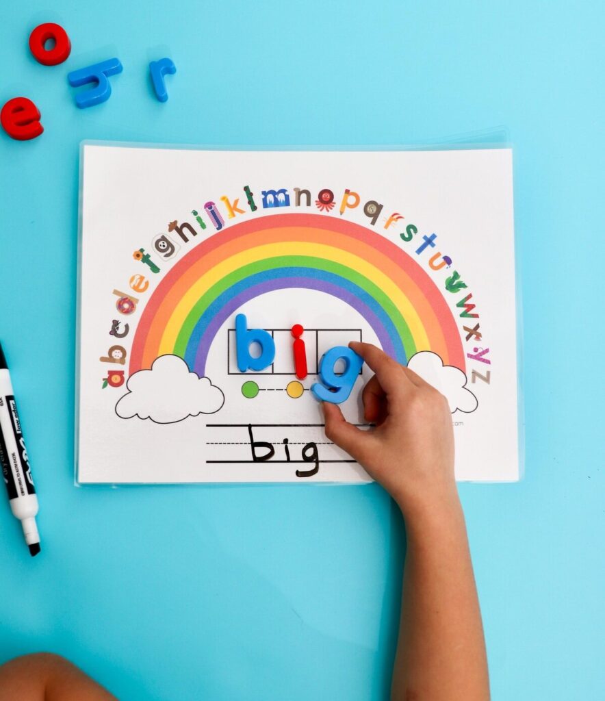 A printed mnemonic Alphabet Arc.