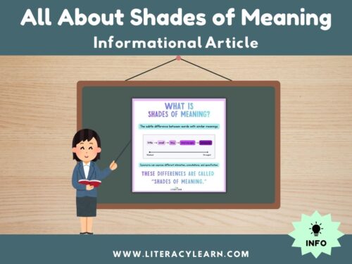 All About Shades of Meaning