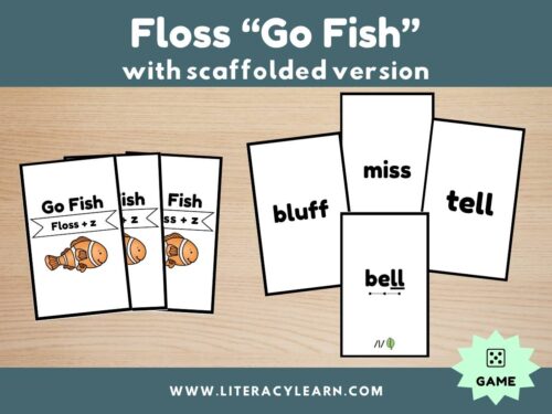 Phonics Go Fish Game: Floss (2 Versions)