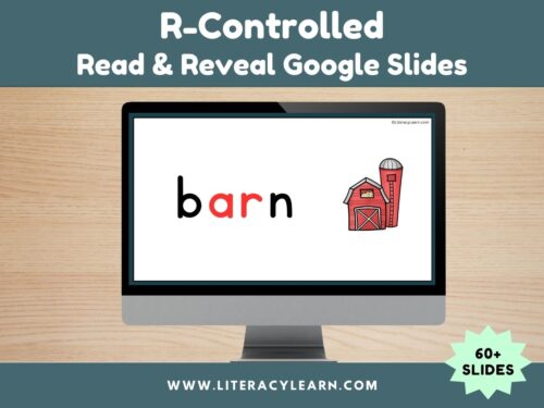 Graphic titled, "R-Controlled Read & Reveal Google Slides."