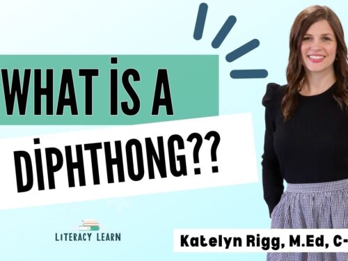 Youtube cover image titled, "what is a diphthong?"