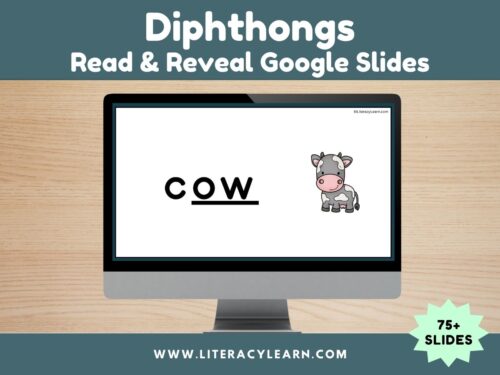 Diphthongs Google Slides: Read & Reveal