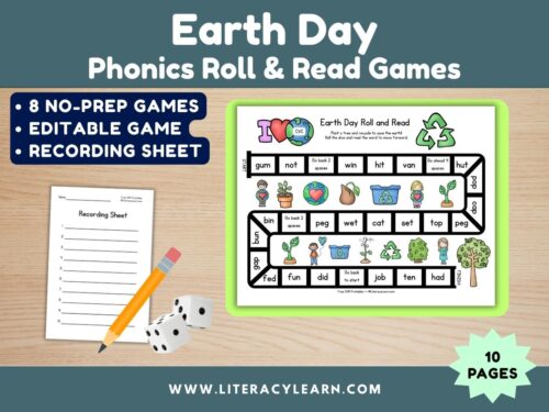 Roll & Read Games: Earth Day
