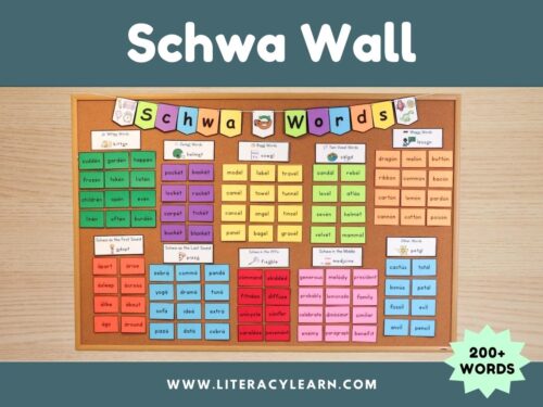 Graphic titled, "Schwa Wall."