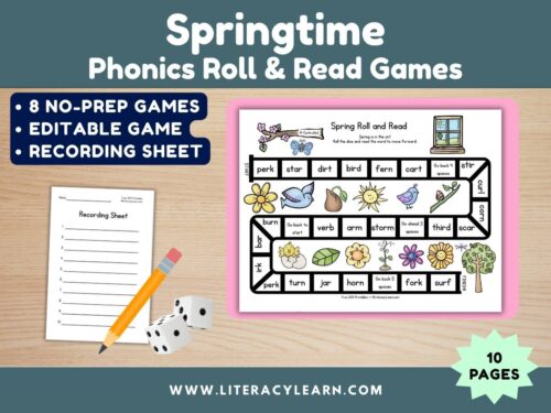 Roll & Read Games: Springtime